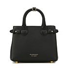 Burberry The Banner Small Leather Bag Black