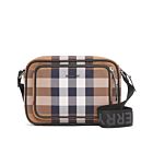 Burberry Check Cotton Crossbody Bag Coffee