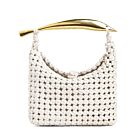 Bottega Veneta Sardine Top Handle Bag Cream