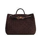 Bottega Veneta Medium Andiamo Dark Coffee