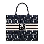 Christian Dior Large Dior Book Tote Dark Blue