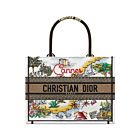 Christian Dior Medium Book Tote Cream