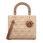 Christian Dior Medium Lady Dior Bag Apricot