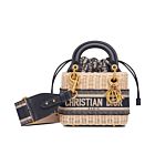 Christian Dior Mini Lady Dior Bag Dark Blue