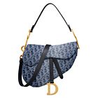 Christian Dior Saddle Bag with Strap Blue