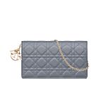 Christian Dior Lady Dior Pouch Blue