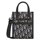 Christian Dior Safari North-South Mini Tote Bag Dark Blue
