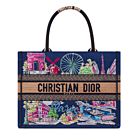 Christian Dior Book Tote Bag Blue