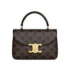 Celine Teen Nino Bag In Triomphe Canvas Coffee