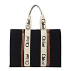 Chloe Large Woody Tote Bag Black