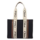 Chloe Medium Woody Tote Bag Black