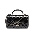 Chanel Mini Classic Handbag With Top Handle AS2431 Black