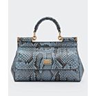 Dolce Gabbana Small Sicily Handbag Blue
