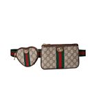 Gucci Ophidia Heart Utility Belt 698805 Dark Coffee