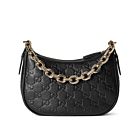 Gucci GG Emblem Small Shoulder Bag 815409 Black