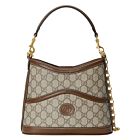 Gucci Large Shoulder Bag With Interlocking G Coffee