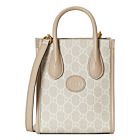 Gucci Mini Tote Bag With Interlocking G Cream