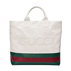 Gucci Canvas tote bag with embossed details Cream