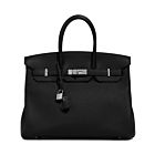 Hermes Birkin 35 Togo Leather Bag Black