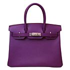 Hermes Birkin 35 Epsom Leather Paon Phw 