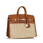 Hermes Birkin 25 Picnic Sellier Coffee