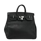 Hermes Birkin Hac 40 Bag Etoupe ck18 Togo Leather Handstitched 