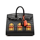Hermes Sac Faubourg Birkin 20 So Matte Alligator Hardware 