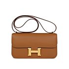 Hermes Constance Elan Long Clutch Etoupe Epsom