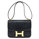 Hermes Constance Mini Lizard Skin Black