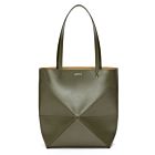 Loewe Puzzle Fold Tote In Shiny Calfskin 