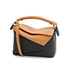 Loewe Mini Puzzle Bag In Classic Calfskin Coffee