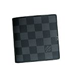Louis Vuitton Damier Graphite Canvas Marco Wallet M62664 Black