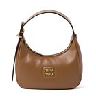 Miumiu Leather Hobo Bag 5BC161 Coffee