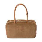 Miumiu Beau Corduroy Top-handle Bag Coffee