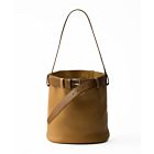 Prada Buckle Leather Bucket Bag With Belt 1BE085 