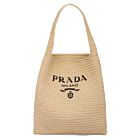 Prada Crochet Tote Bag 1BC182 Apricot