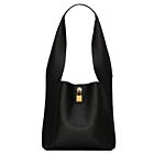 Saint Laurent Tanger In Leather Black