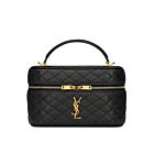 Saint Laurent Gaby Mini Vanity Bag In Lambskin Black