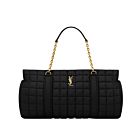 Saint Laurent Gloria In Quilted Nylon Black