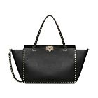 Valentino Large Rockstud Tote Black