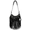 Balenciaga Le Cagole Fringed Shoulder Bag Black
