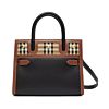 Burberry Mini Vintage Check Two-handle Title Bag 