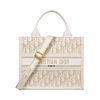 Christian Dior Small Dior Book Tote Cream