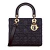 Christian Dior Medium Lady Dior Bag Dark Blue