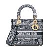 Christian Dior Medium Lady D-Lite Bag Dark Blue