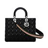 Christian Dior Lady Dior Large Classic Tote Bag With Lambskin Black