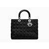 Christian Dior Lady Dior Large Classic Tote Bag With Lambskin Black