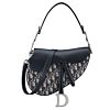 Christian Dior Saddle Bag with Strap Dark Blue