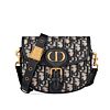 Christian Dior Small Dior Bobby Handbag Dark Blue