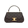 Celine Teen Celine Lola In Triomphe Canvas And Calfskin Coffee